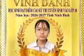 🎉 VINH DANH HỌC SINH ĐẠT ĐIỂM CAO  TRONG KỲ THI TUYỂN SINH VÀO LỚP 10 THPT NĂM HỌC 2026 – 2027 🎉