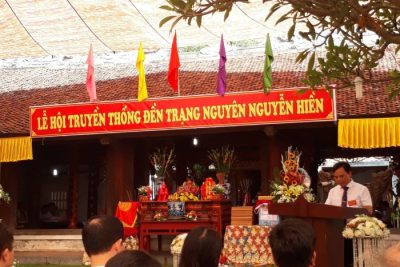 RỘN RÀNG LỄ HỘI TRUYỀN THỐNG ĐỀN TRẠNG NGUYÊN NGUYỄN HIỀN 2018